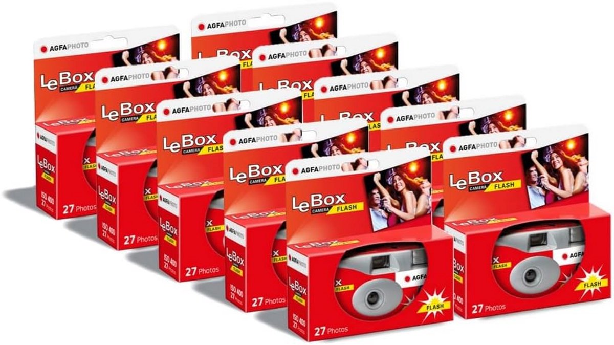 Wegwerpcamera met Flits voor 27 Kleurenfoto's - Ideaal voor Feestjes en Vakantie