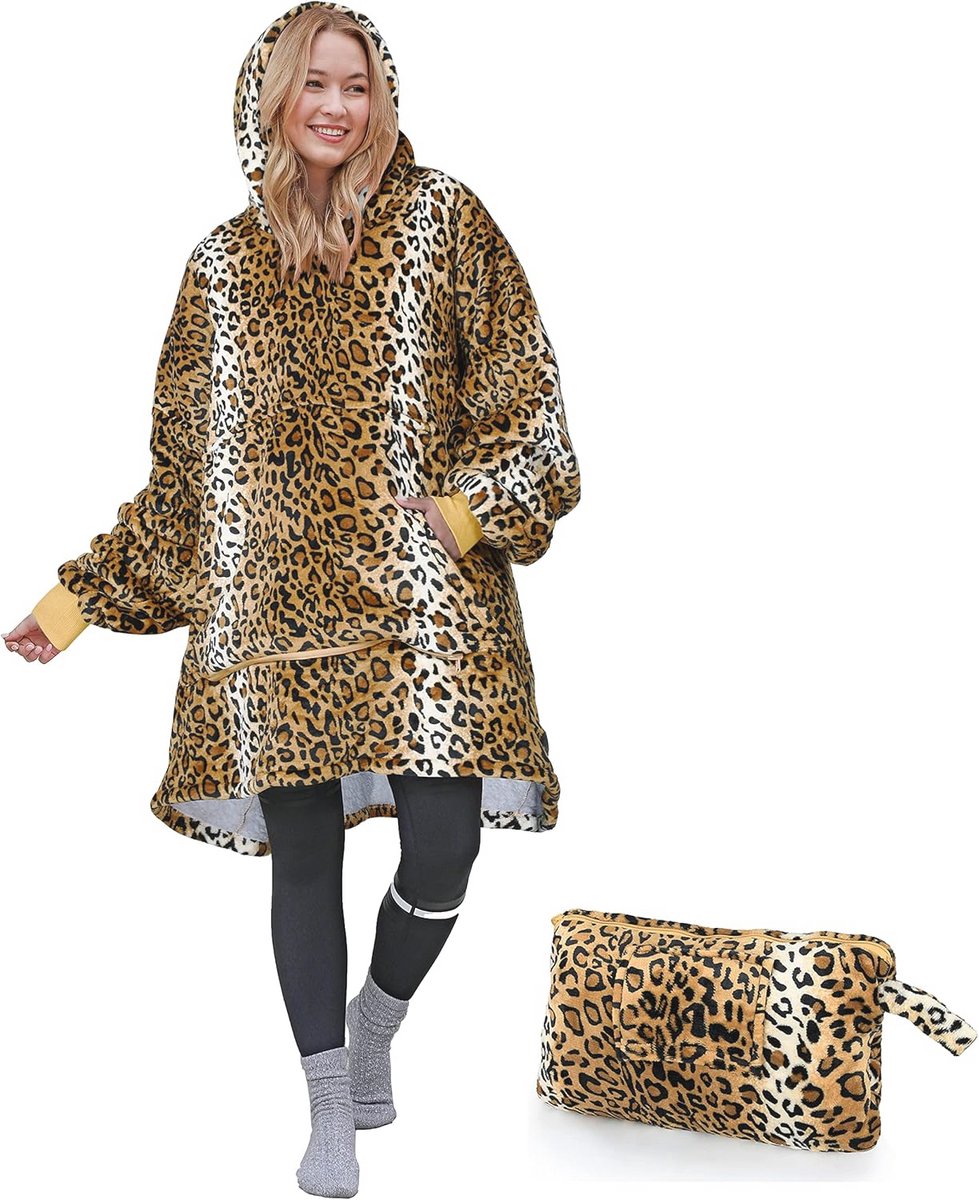 Oversized deken hoodie sweatshirt voor comfort en warmte