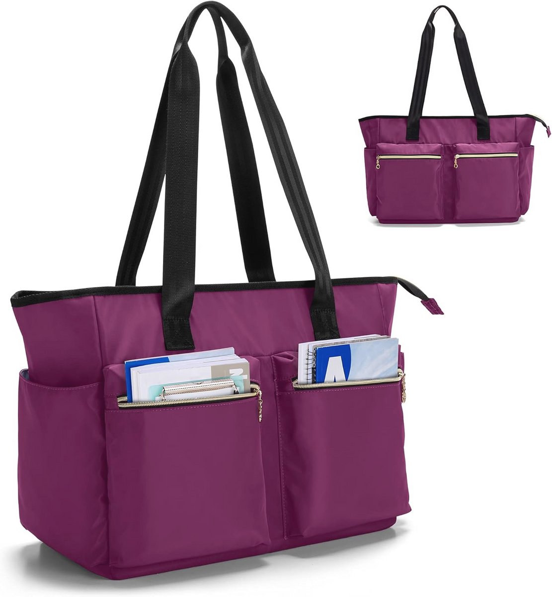 Leraar Utility Tote Tas met Gewatteerde Laptop Sleeve - Ideaal voor School en Kantoor
