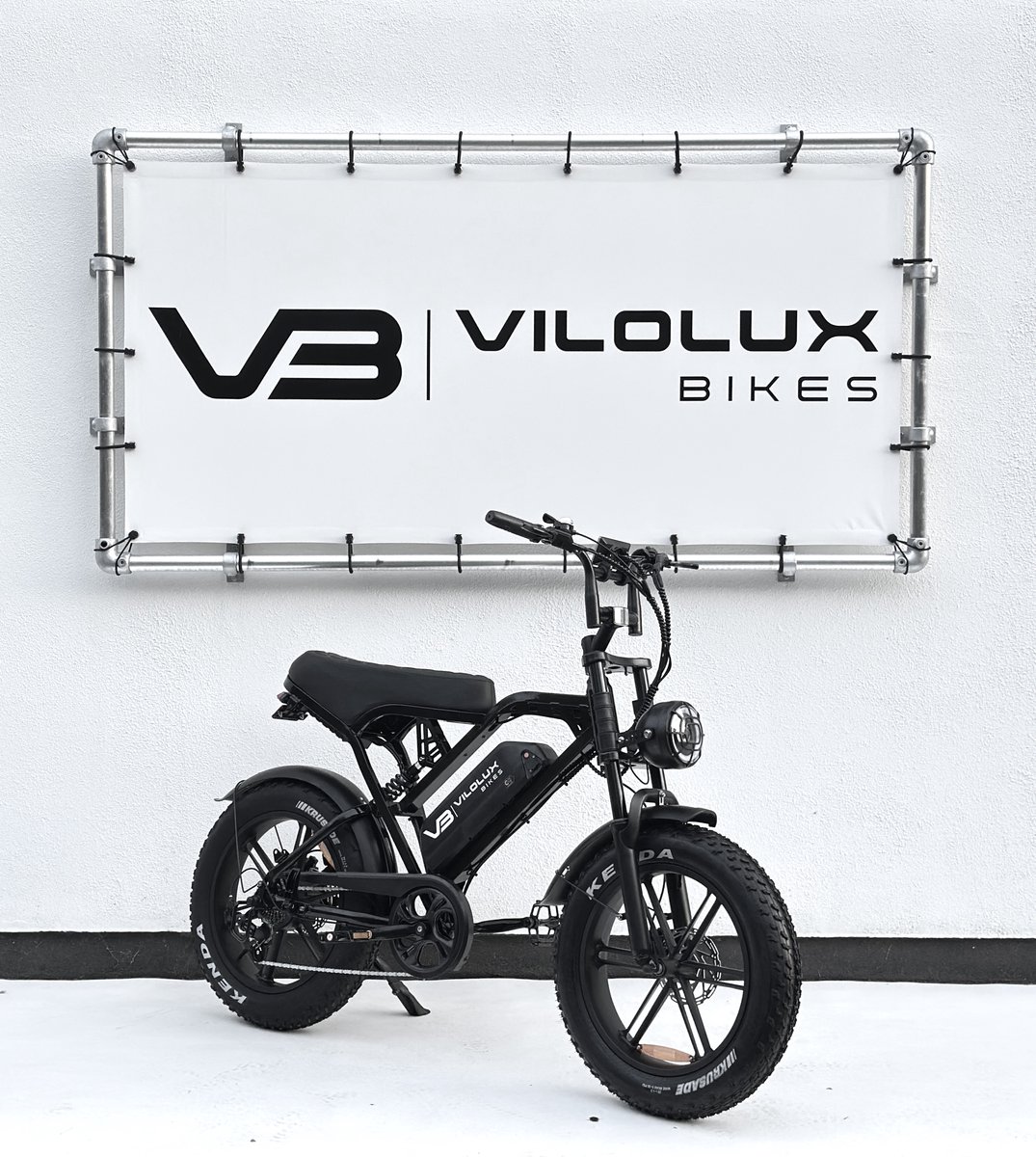 Vilolux Fatbike electrisch - Fatbike - X80 - V20 Design - Legaal - Rijklaar geleverd - 2 Jaar garantie - Telefoontasje - Hydraulische remmen - Alarm - NFC Key unlock - GPS - Zwart