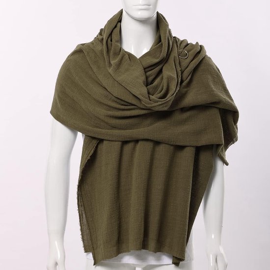 Allecta - Middeleeuws gewaad met capuchon, legergroen, 230cm x 130cm - Sjaal, hoed, sjerp van allecta — afbeelding 2