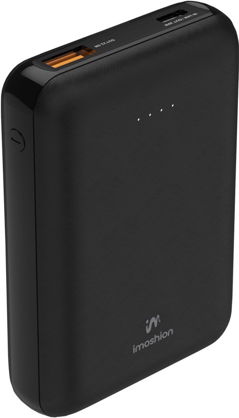 imoshion Compacte Powerbank 10000 mAh - 22.5W Snellader USB C / A