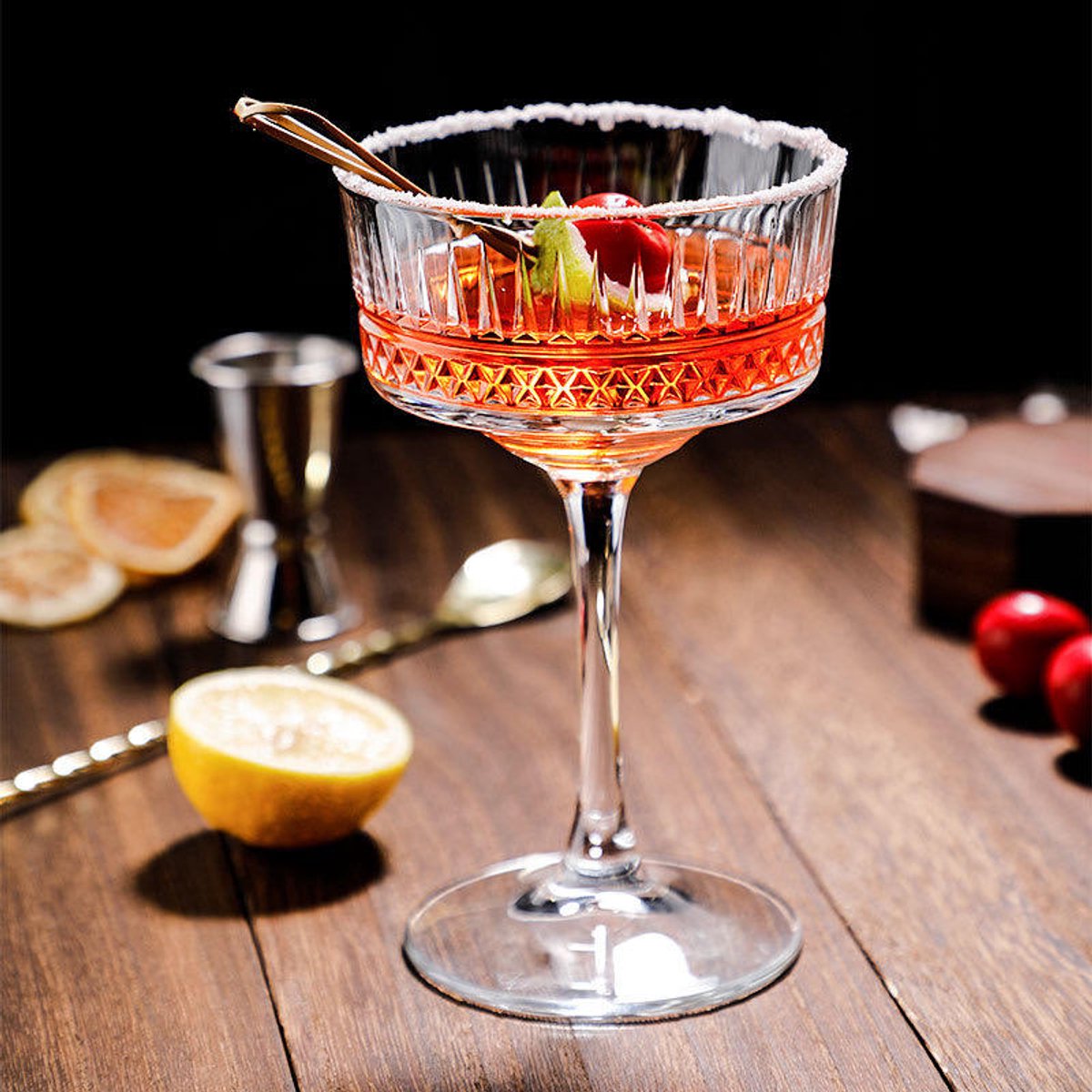 Bar Dedicated Martini Glazen - Cocktailglazen Set van 6 - 350 ml - Uniek Design - Luxe Glaswerk — cadeau in Kookcadeaus - foto 7