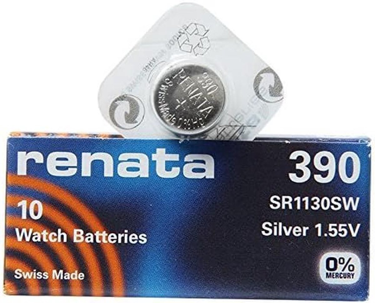 Zilveren 1.55V Horlogebatterijen SR1130SW (10 Stuks) - Gemaakt in Zwitserland