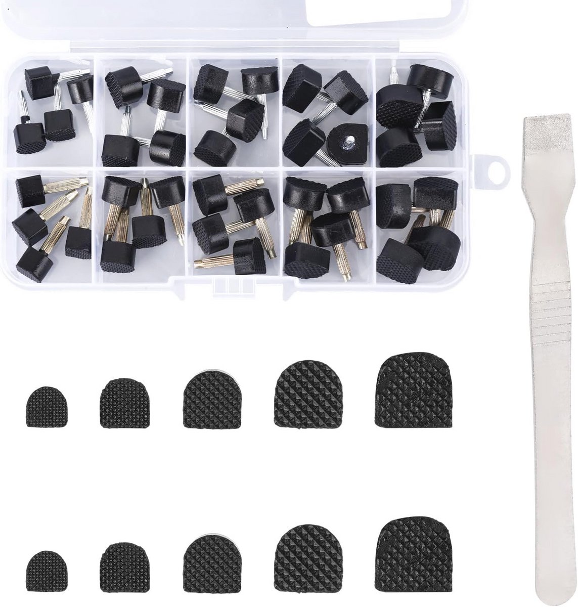 Reparatiedoppen voor Hoge Hakken - Antislip Schoenhakreparatieset met Diverse Maten