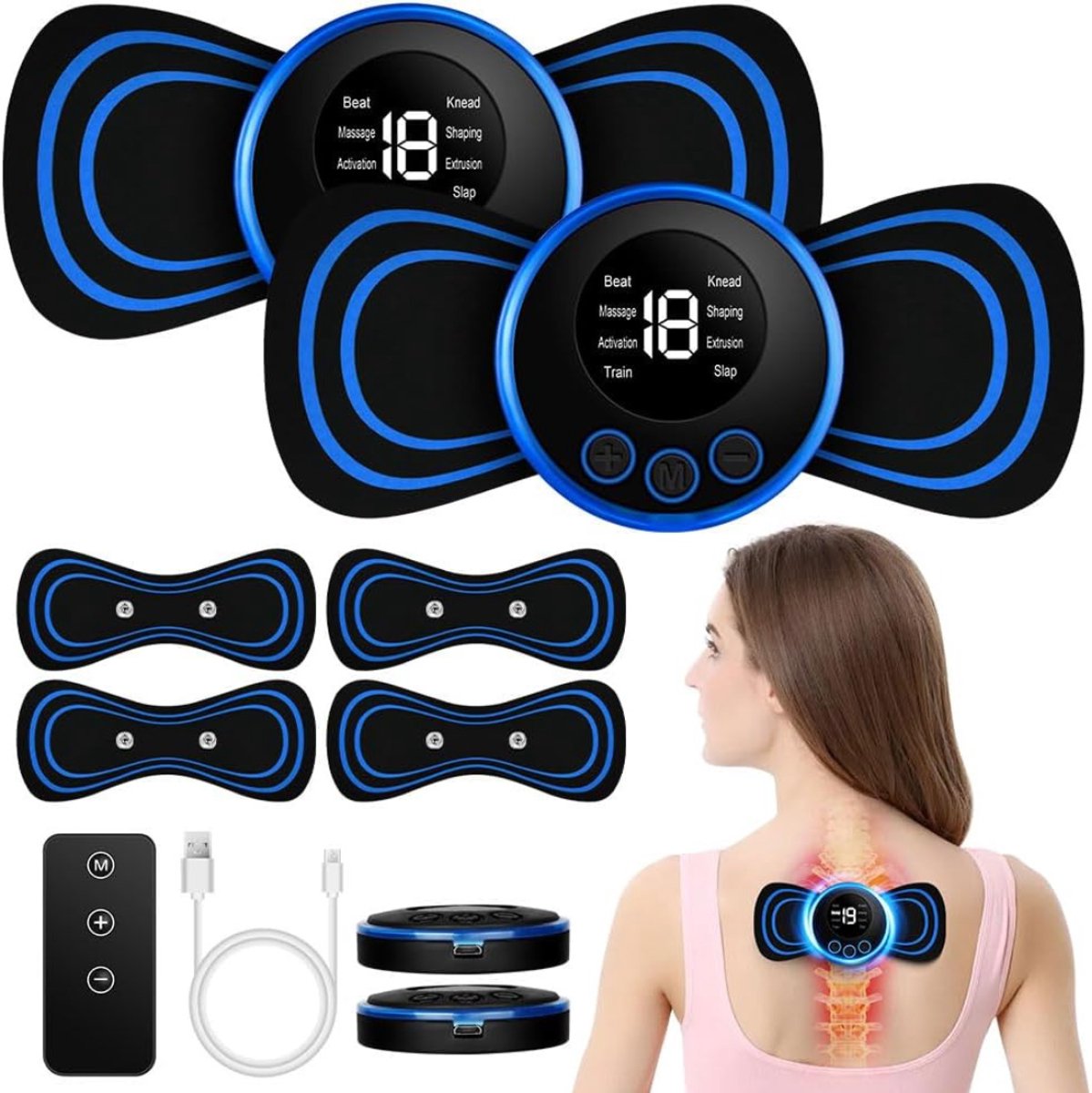ZRSS® Nekmassage Apparaat - Massagekussen - Massage Apparaat - Voor Nek en Rug