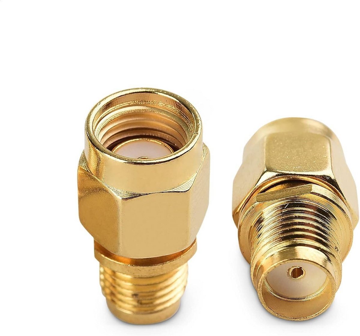 2 Stuks RP-SMA naar SMA Male Antenne Adapter - Laag Verlies Coaxiaal voor 4G, 5G, LTE en WiFi