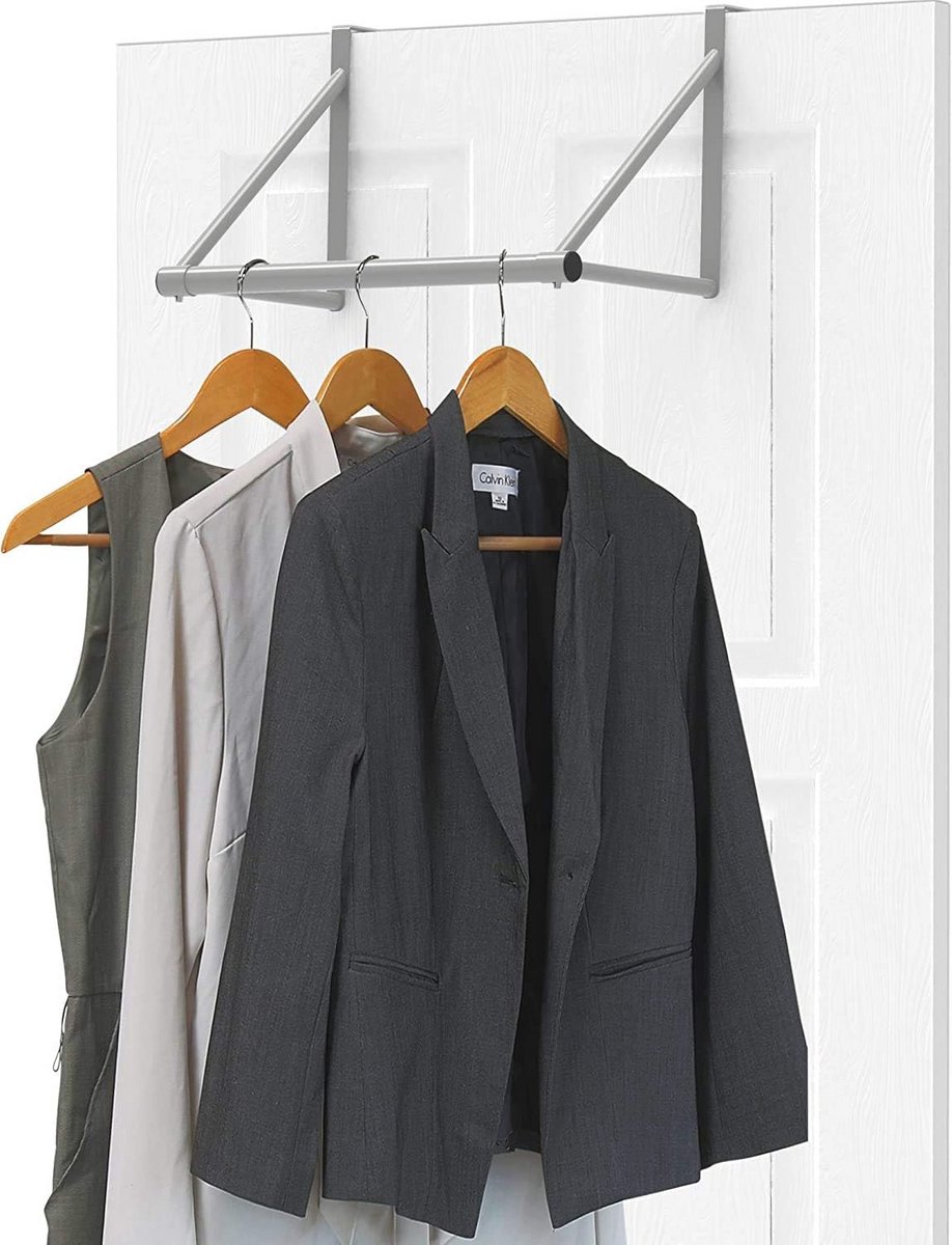 Deurtop Hanger voor Kleding – Makkelijk te Gebruik, Silver