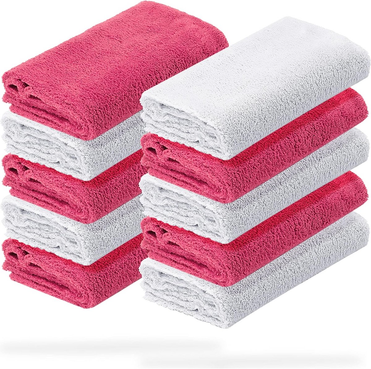Set van 10 ultrazachte microvezeldoeken voor auto en interieur – 40 x 40 cm, 550 g/m²