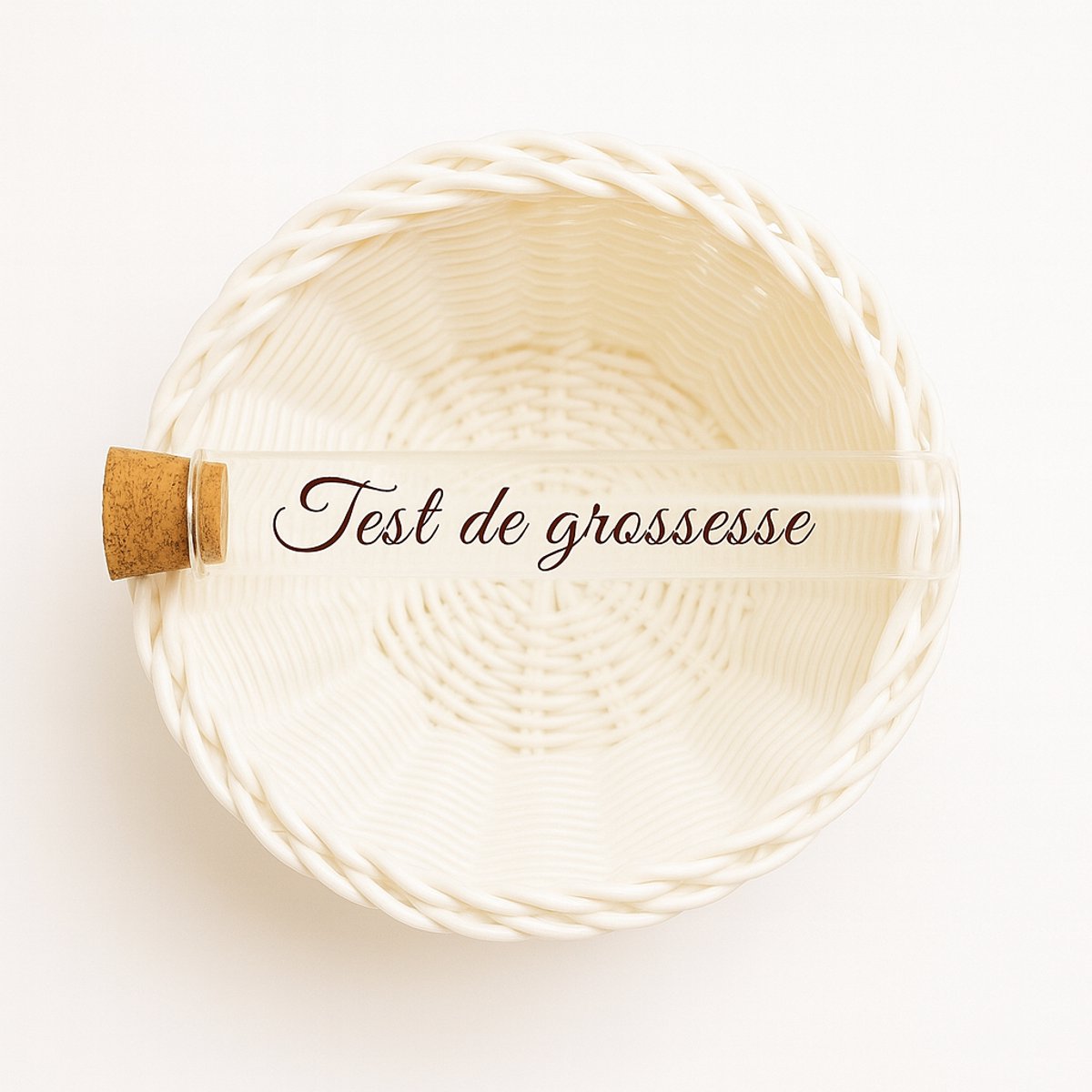 Tube de conservation | Test de grossesse – Bébé – Nouveau-né – Cadeau de maternité – Souvenir