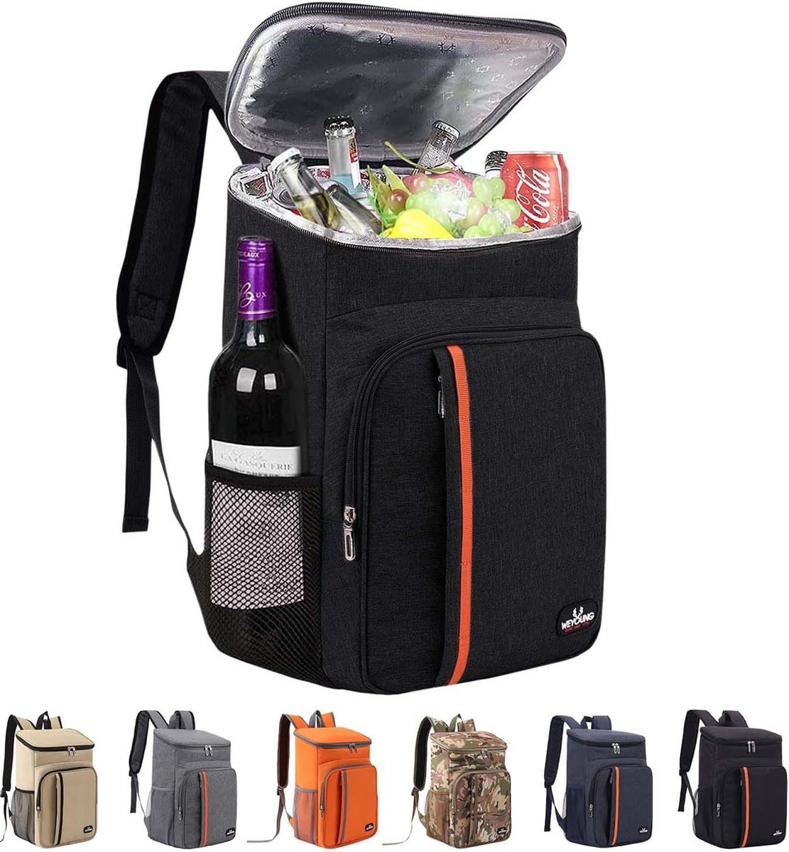 Camping Cooler Rugzak 25 Blikjes - Geïsoleerde Thermische Tas voor Strand, Reizen & Picknick