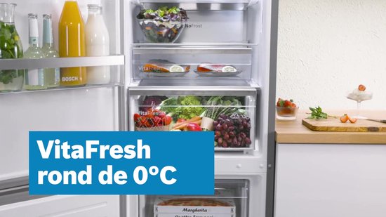 Bosch KGE36AWCA - Serie 6 - Koelkast - Koel-vriescombinatie - Wit - Energielabel C - VitaFresh: houdt etenswaren langer vers in gekoelde lades