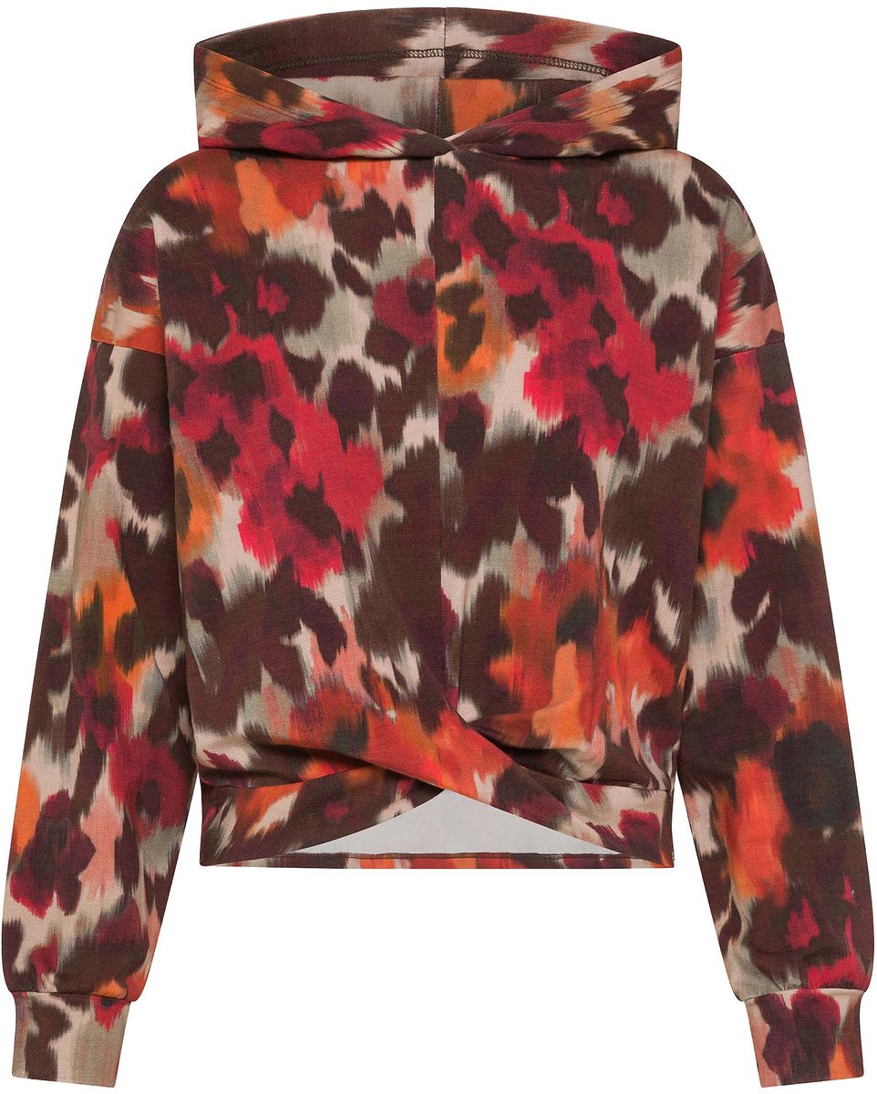 Felpa Deha Allover Knotted Cotton-Modal Hoodie - Fashion Wear - Vrouwen