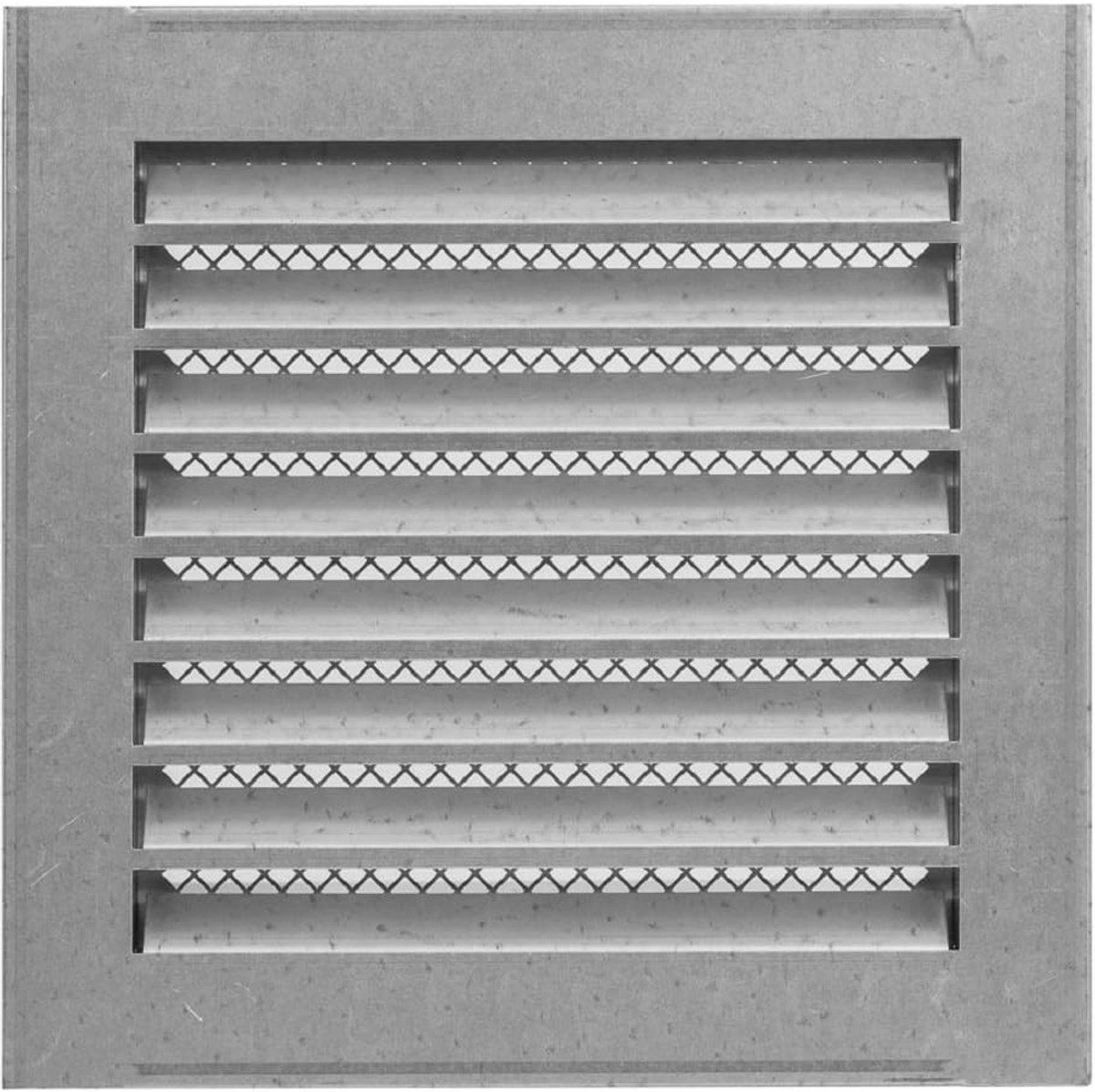 Industrieel Ventilatierooster 200x200mm Gegalvaniseerd Staal - Metalen Rooster met Insectenbescherming