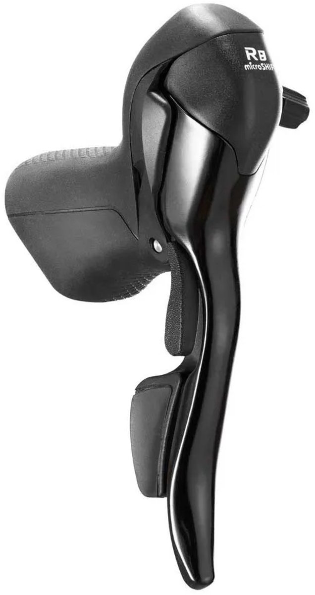 Microshift R8 Rechter Remhendel Met Schakelaar Zilver 8s