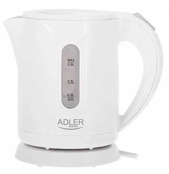 Adler AD 1371 – kleine camping waterkoker – 0,8 liter – kunststof