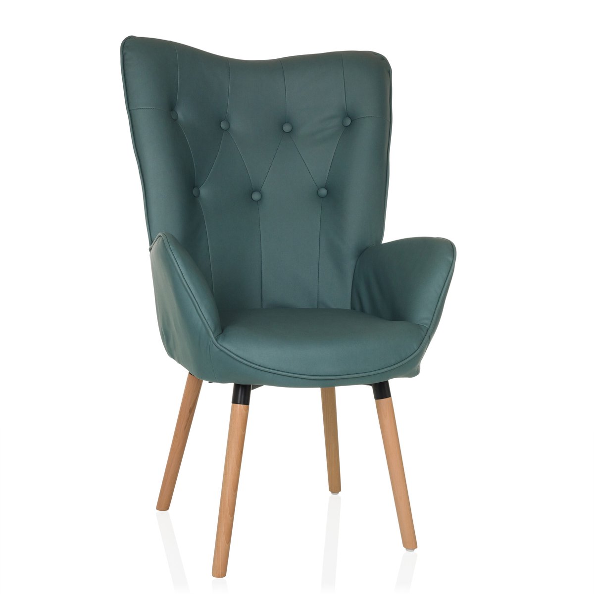 hjh LIVING Oorfauteuil / vintage fauteuil HAVENIO I stof mint hjh LIVING