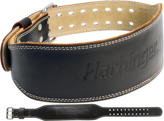 Harbinger - Ceinture Pro Powerlift - Ceinture de musculation en cuir - S - Noir