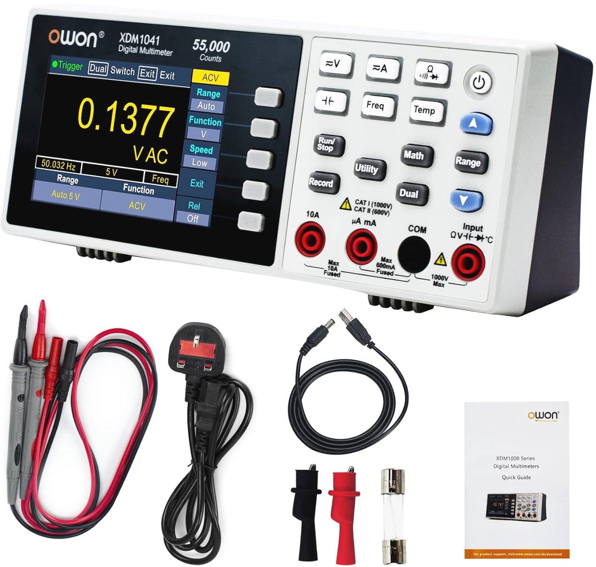 Draagbare Bench Multimeter met 3,5 Inch Scherm en 55000 Tellingen