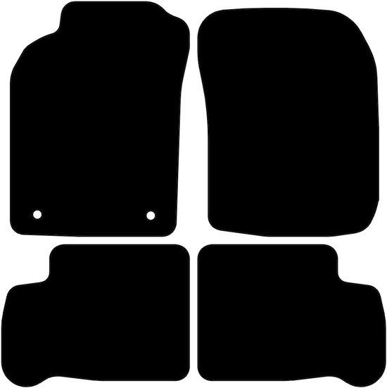 Tapis de voiture Nissan Sunny - Année de construction : 1991 - 1995 - Ajustement d'origine - 4 pièces - Matériau : Velours