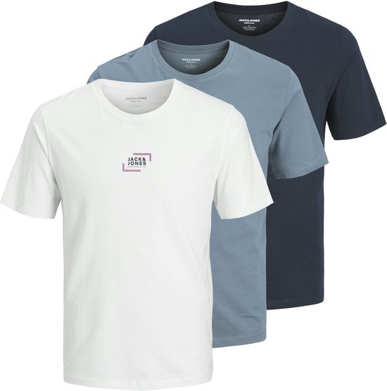 JACK&JONES - JJCORP GRAPHIC TEE SS O-NECK 3PK MP - Hommes - T-shirts