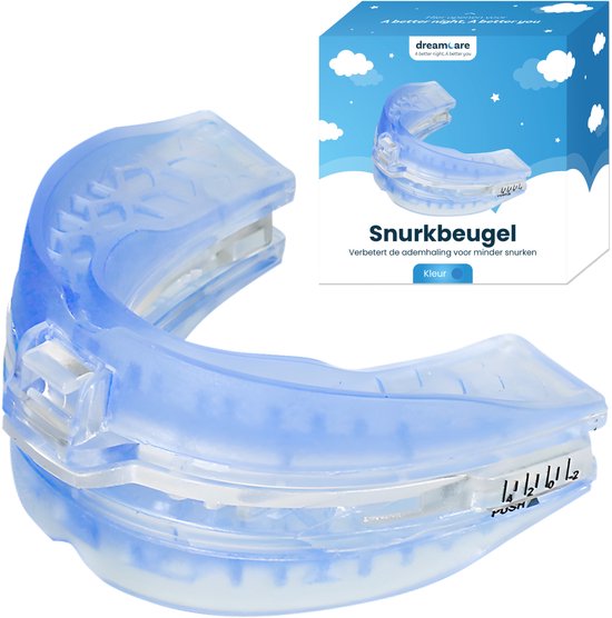 DreamCare verstelbare anti-snurkbeugel met knarsbitje