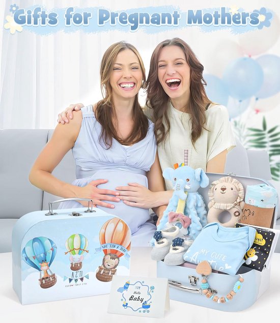 Geboorte geschenkdoos voor jongens - Compleet cadeau voor babyshower en geboorte — afbeelding 5