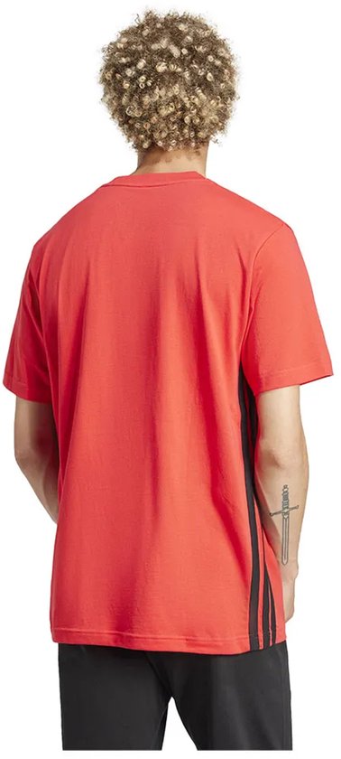 ADIDAS - m 3s sj t - T-shirt sportcasual km homme - Rouge