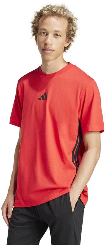 ADIDAS - m 3s sj t - T-shirt sportcasual km homme - Rouge