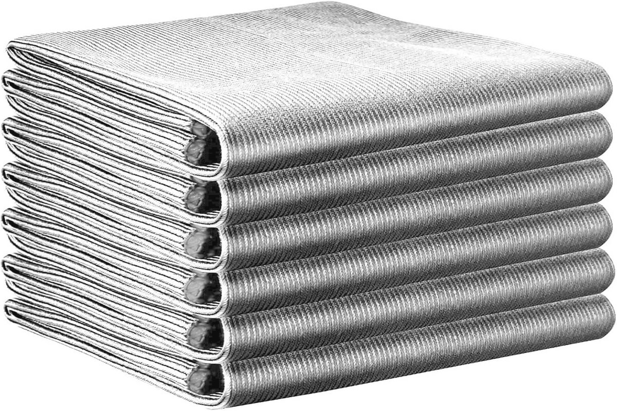 Streak Free Glazen Poetsdoeken 6-Pack - 30 x 40 cm