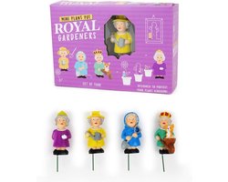 Vrolijke Plantenpotmarkers - 4-Pack, Leuke Decoraties voor Binnen en Tuin