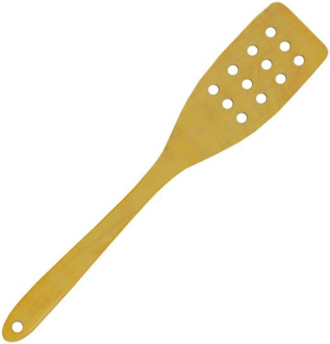 Lichte houten keukenpalet met gaten, 31 cm