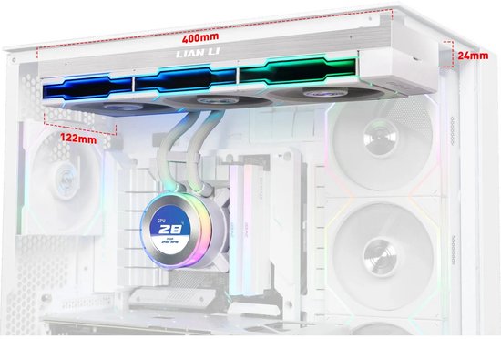 Lian Li HydroShift II LCD-C 360TL (White) (3/5)