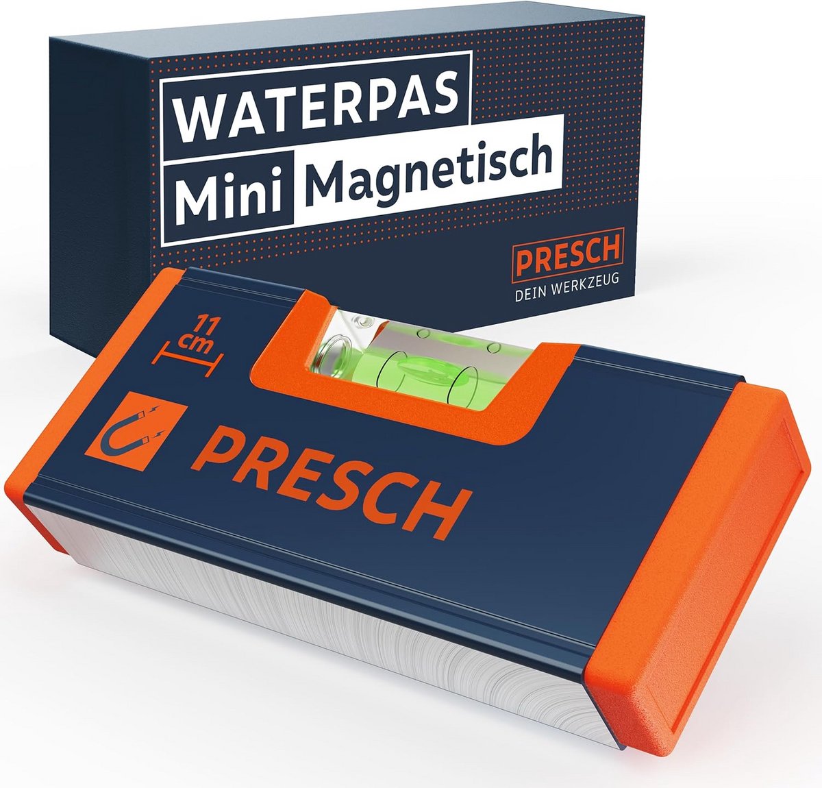 Mini Waterpas 11 cm - Compact en magnetisch ontwerp met hoge nauwkeurigheid