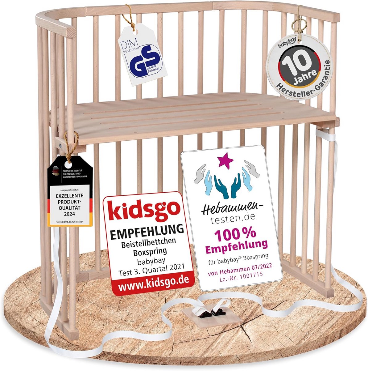 Boxspring Bed Meegroeibed voor Baby's - Hoogte Verstelbaar