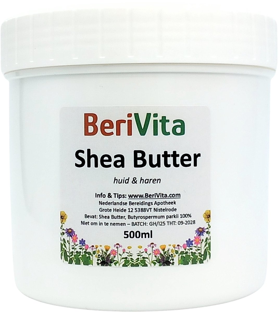 Shea Butter Puur 500ml Pot - Huid en Haar Butter - Ongeraffineerde en Onbewerkte Sheabutter - Shea Boter