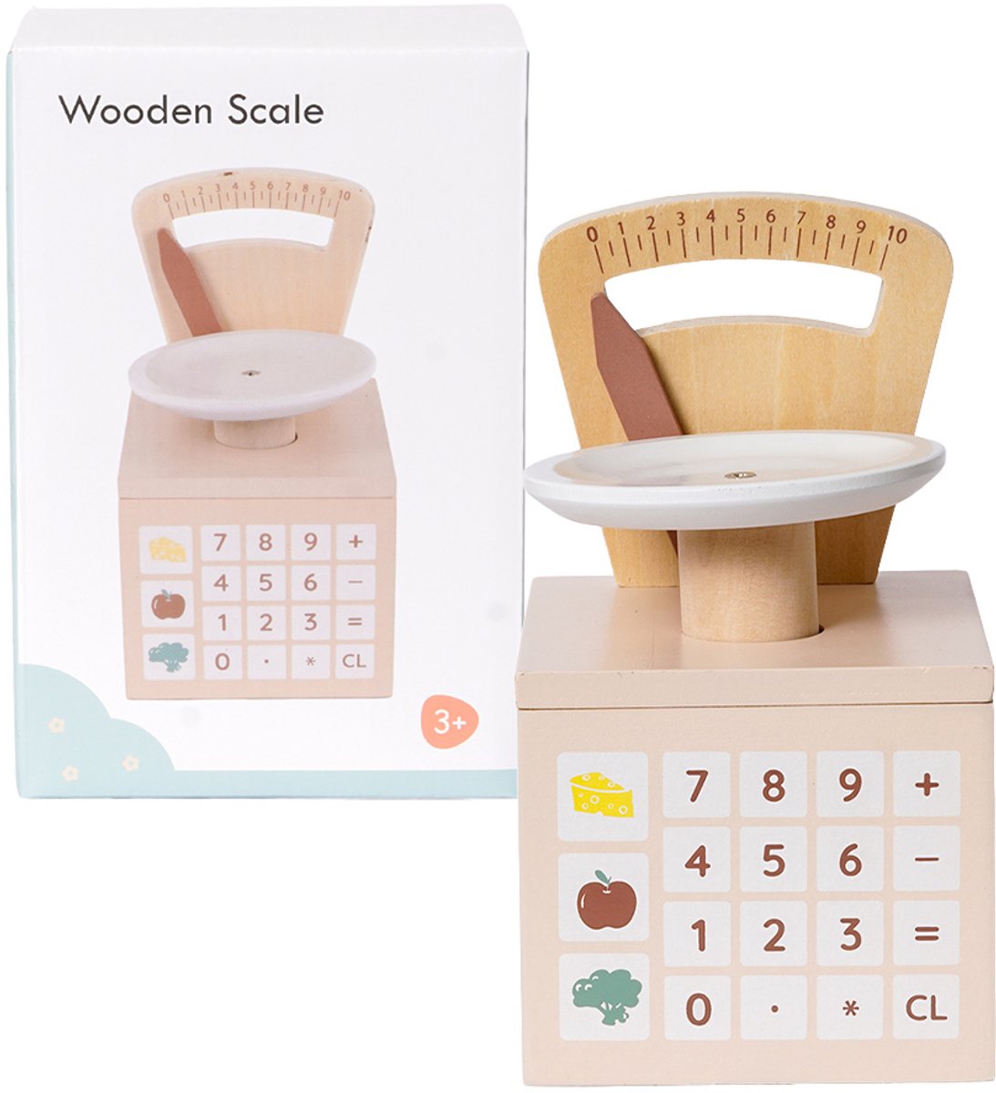 Speelgoedtopdeals - Houten Weegschaal - Speelkeuken - Rollenspel