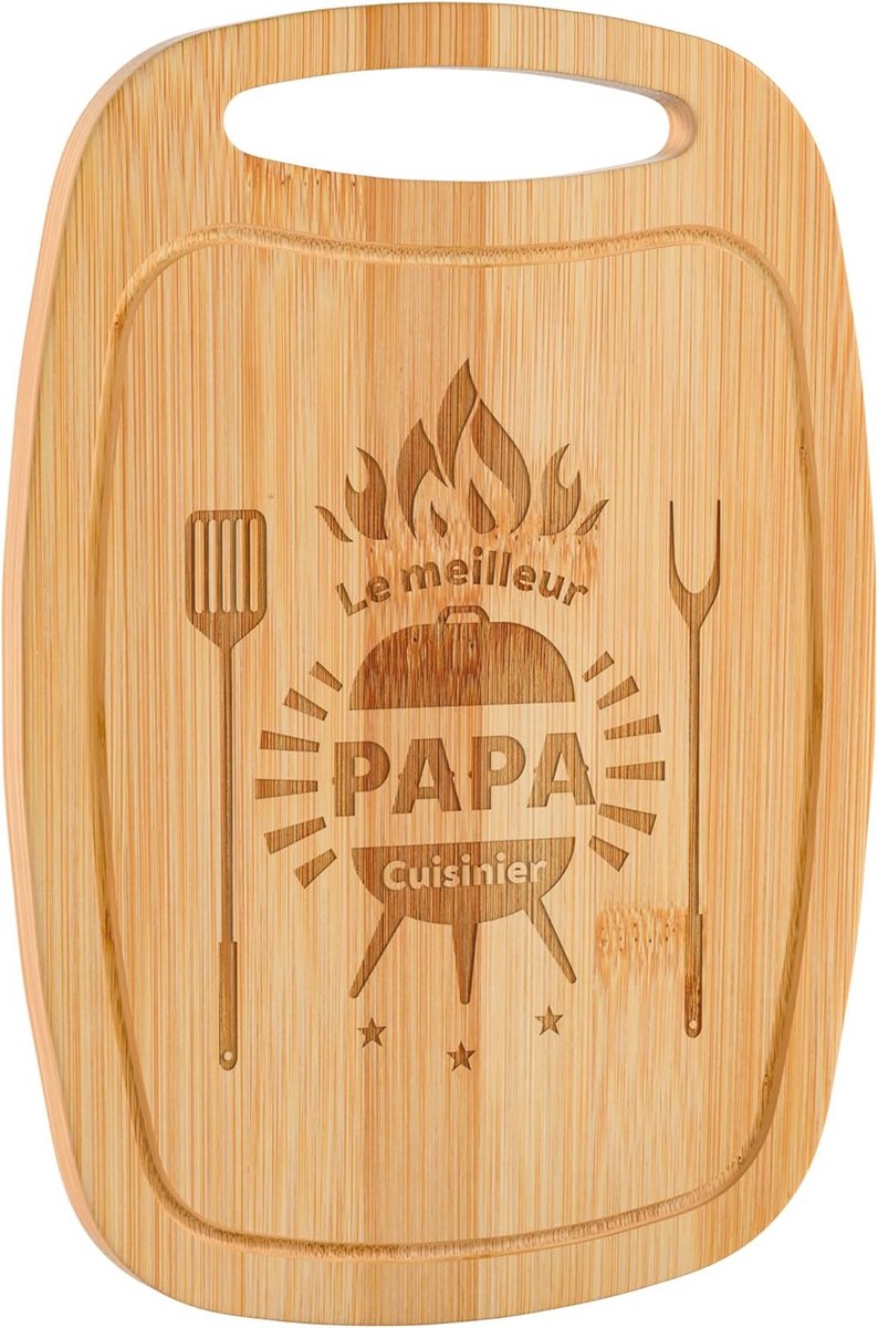 Bamboe Snijplank Gegraveerd voor Papa - Perfect Keukengerei