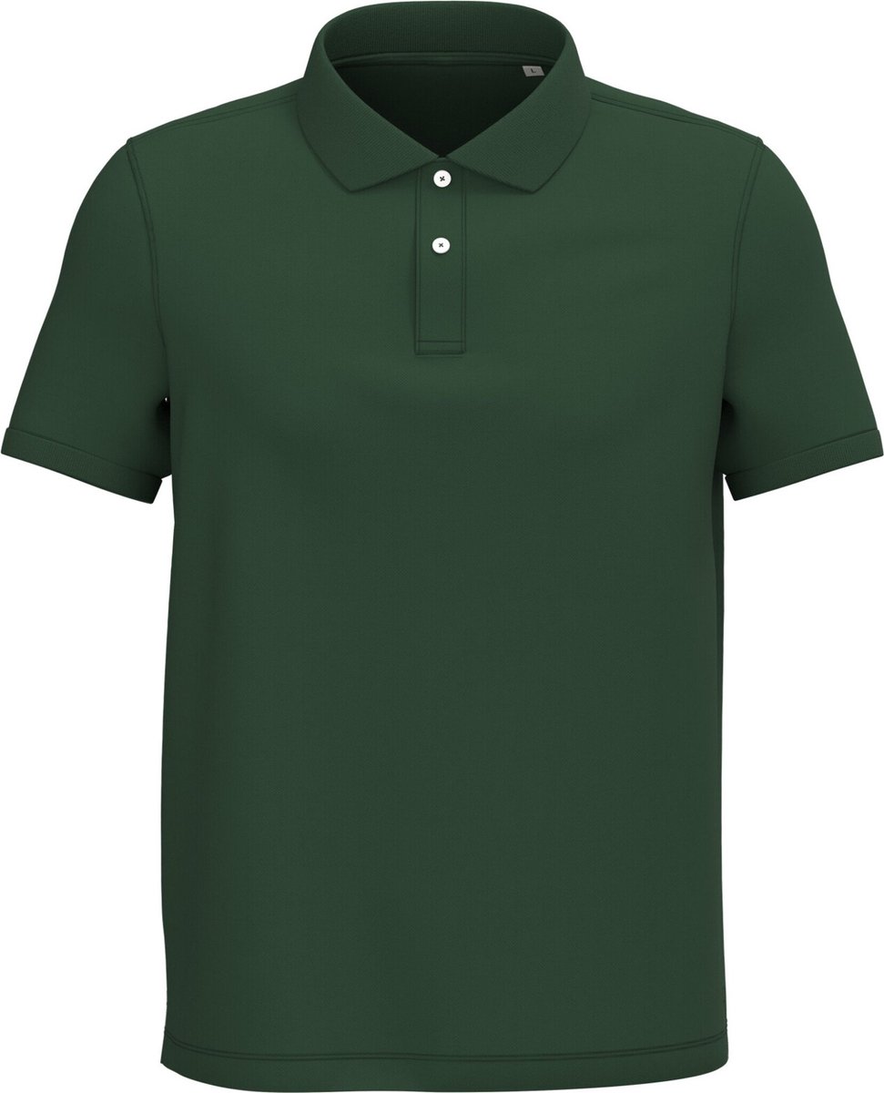 Native Spirit Ecologische herenpolo in piquétricot NS207 - Forest Green - M