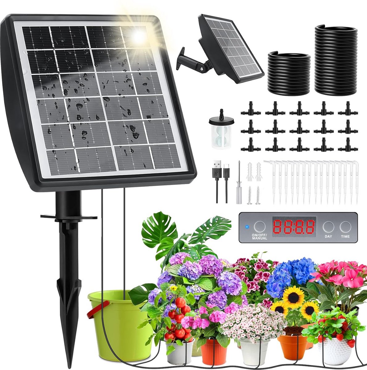 Automatische Zonnekracht Waterpomp voor Binnen en Buiten Tuinirrigatie