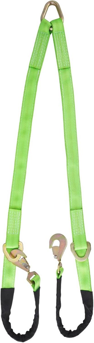 Heavy-Duty V-hoofdstel riem 2" x 6' met Snap Haken en Cordura mouw voor UTV ATV Truck en Tractor