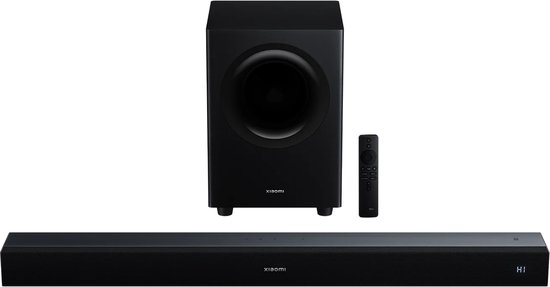 Xiaomi Soundbar Pro 2.1 ch - Soundbar - 2.1 kanaals audio met subwoofer voor diepe bas - Bluetooth draadloze verbinding - Krachtig en helder geluid voor tv, films en muziek - Eenvoudige installatie - Ideaal voor home cinema en gaming