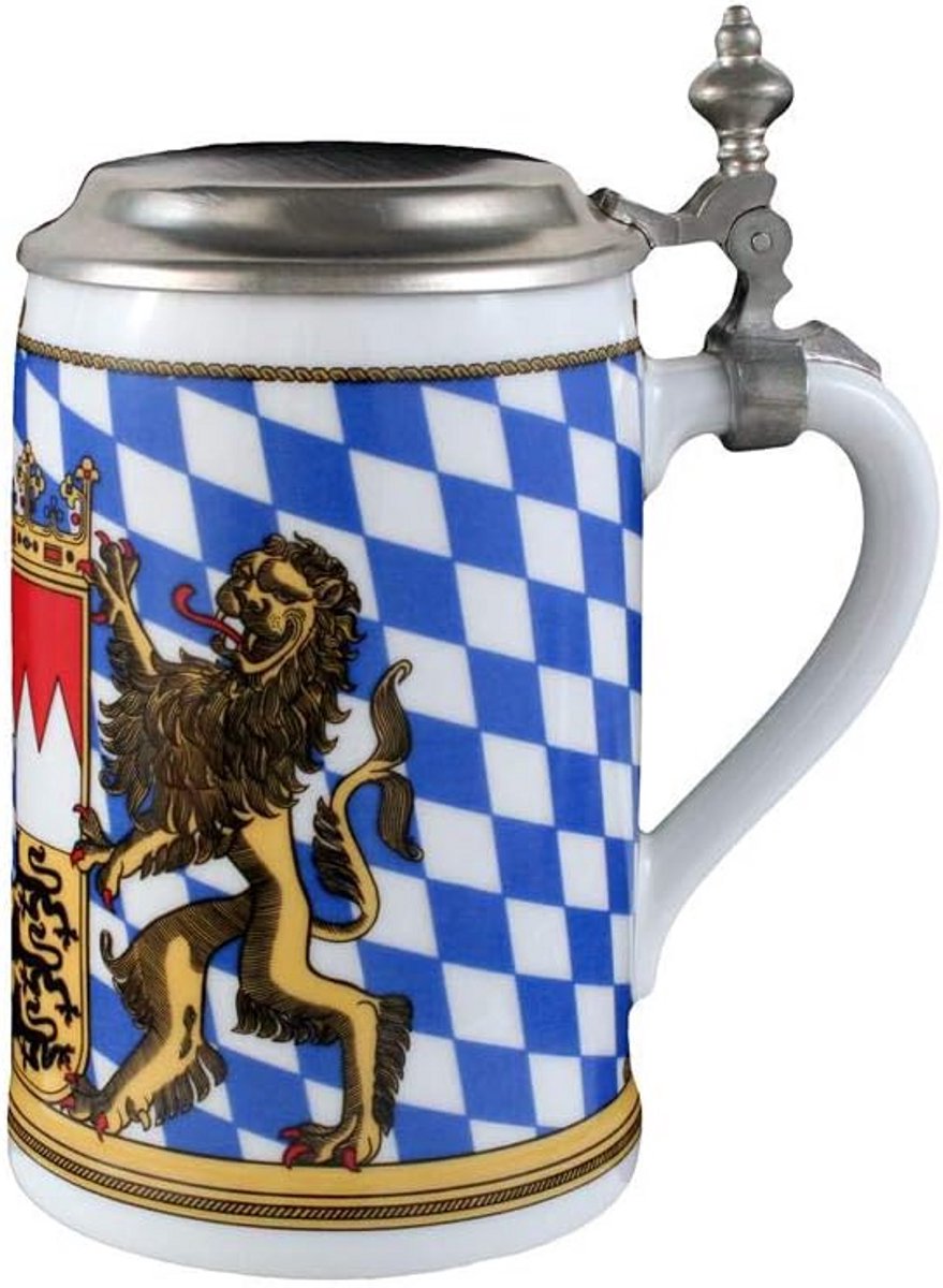 Grote Bierpul met Deksel 0,75 L voor Binnen en Buiten Gebruik