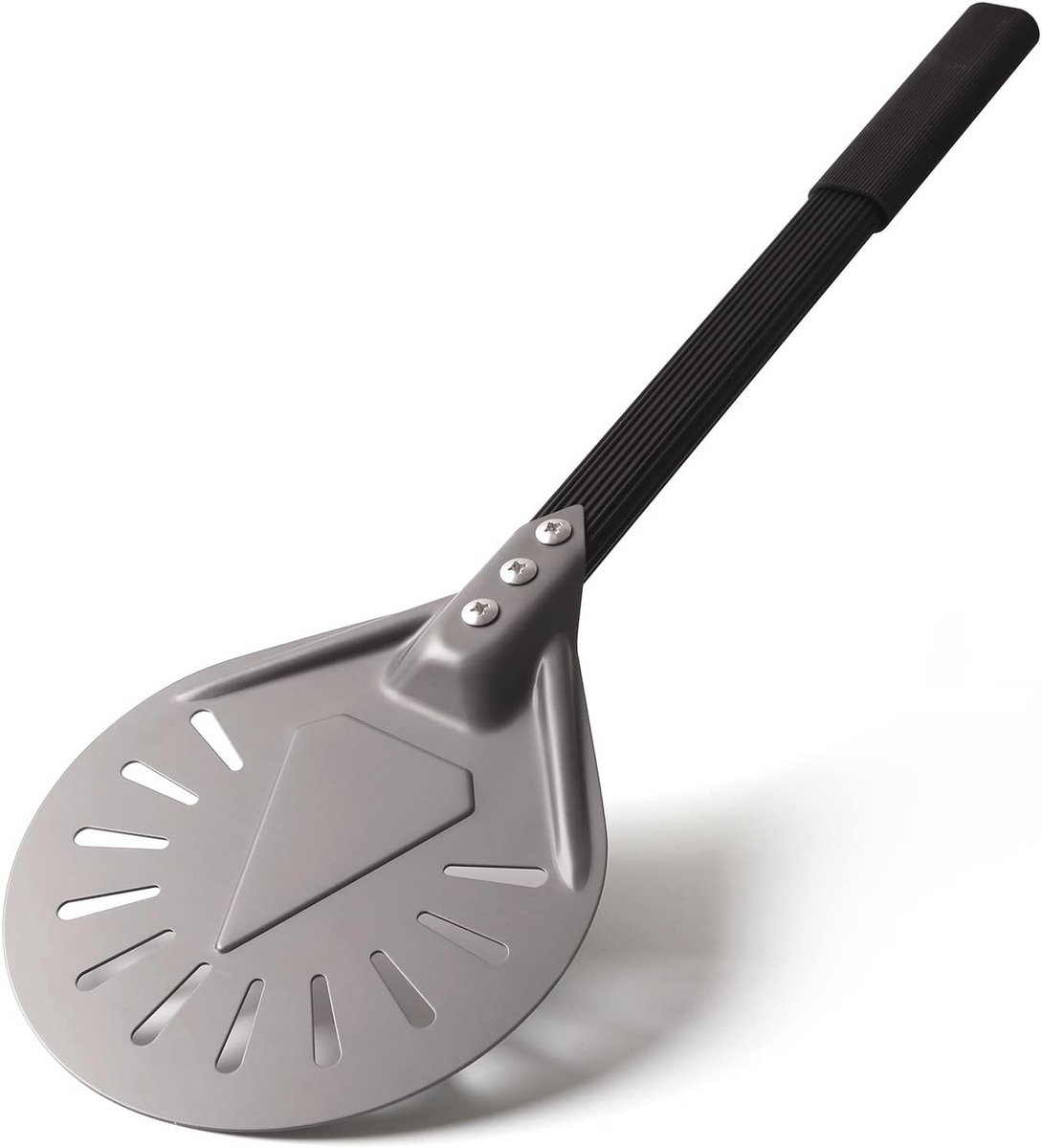 Ronde Aluminium Geperforeerde Pizza Peel van 9 Inch - Ideaal voor Zelfgemaakte Pizza