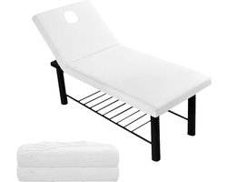 Allecta - Massagestoelbekleding in set van 2 - Elastisch bedlaken voor massagestoel - Universele hoes voor schoonheidssalon - SPA en hotels - 75 x 190 x 10 cm.