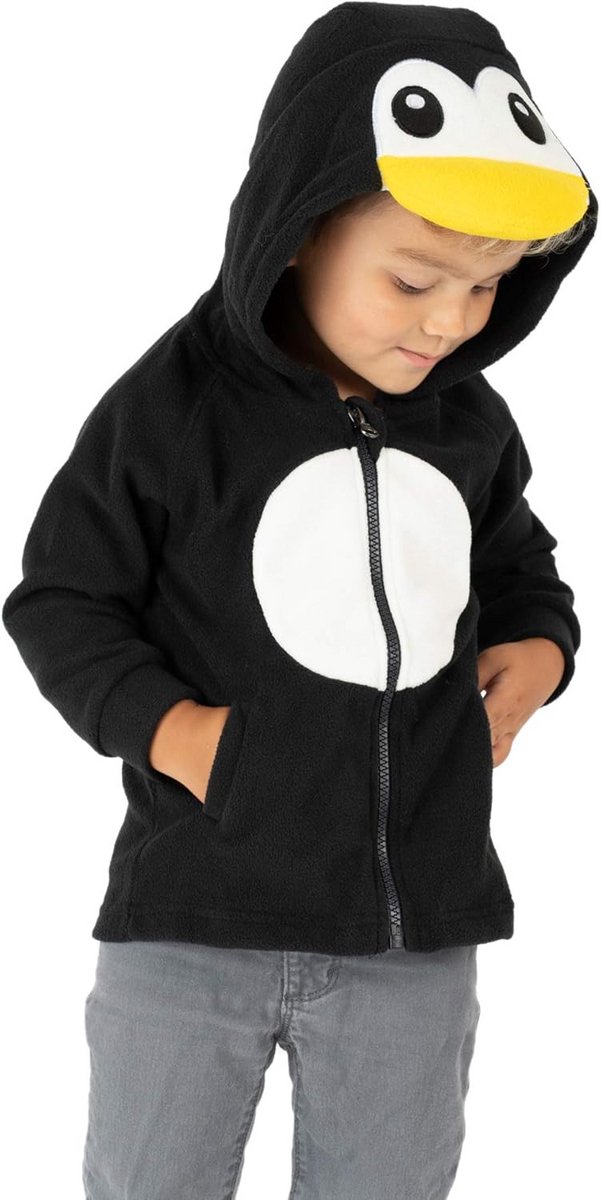 Warme Fleece Babyjas met Capuchon voor Pasgeborenen en Peuters (0-5 Jaar) - Veilige Ritssluiting