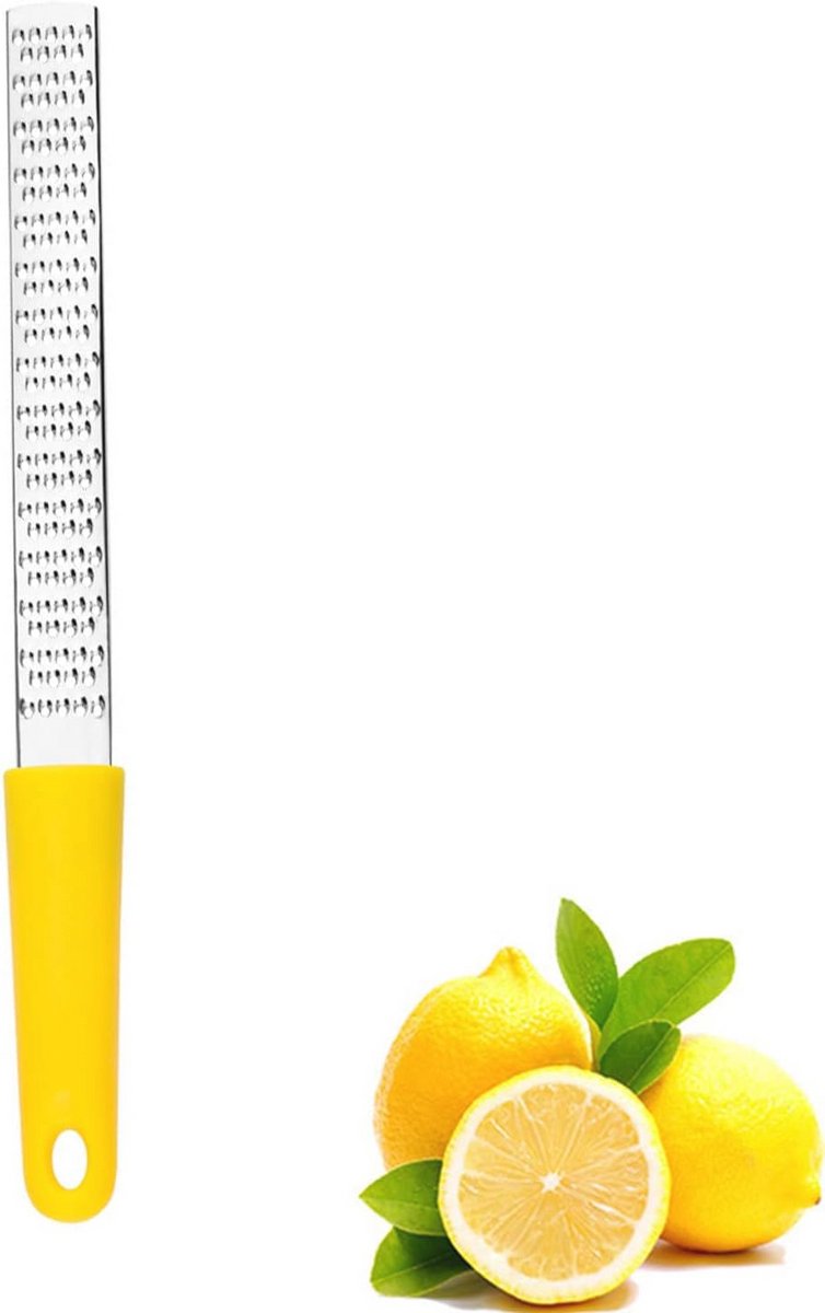 Fijne Keukenrasp voor Citrus en Kaas - Roestvrij Staal met Antislip Handgreep