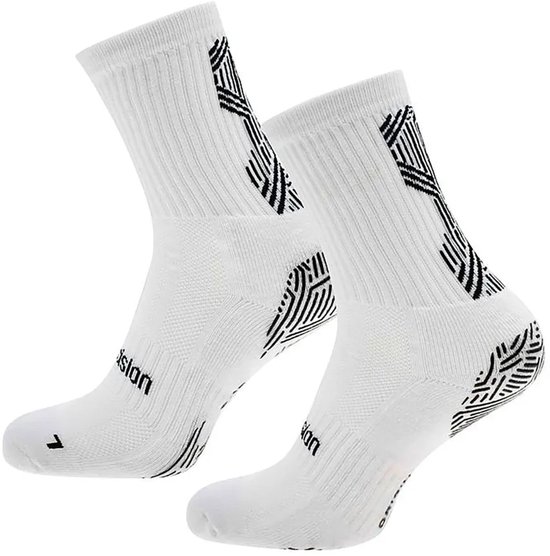 Origine de précision. 0 - Chaussettes Grip - taille 41-45 - blanc/noir