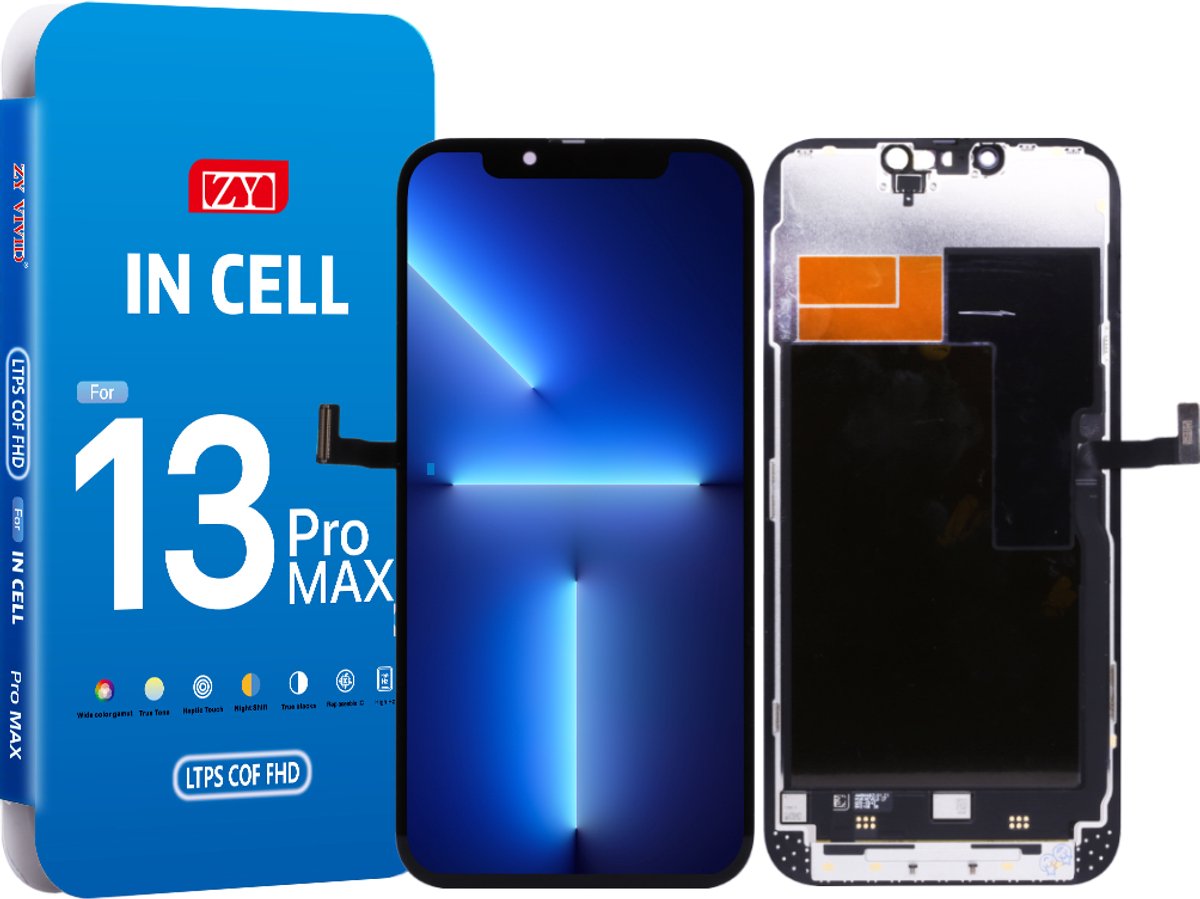 ZY Incell COF LCD scherm voor iPhone 13 Pro Max – groot scherm – IC overzetbaar