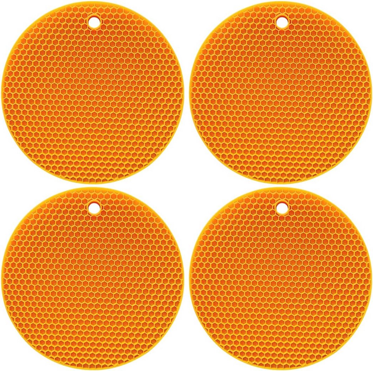 Siliconen Hittebestendige Pannenlappen - Set van 4 - 18 cm Rond